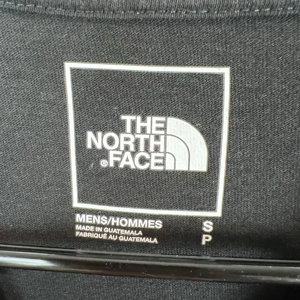 The North Face Black Long‎ Sleeve Graphic Tee Mens Small Logo